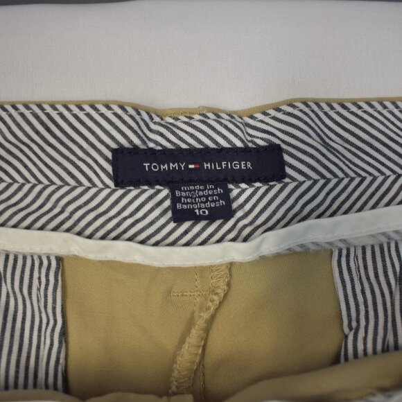 TOMMY HILFIGER CHINO FLAT FRONT SHORT SZ 10 - Picture 3 of 7